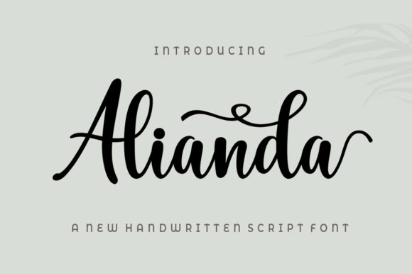 Alianda Script: A Creative Font for Modern Branding