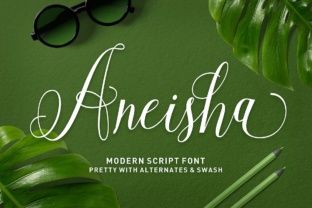 Aneisha Script: The Modern Calligraphy Font for Unique Headlines