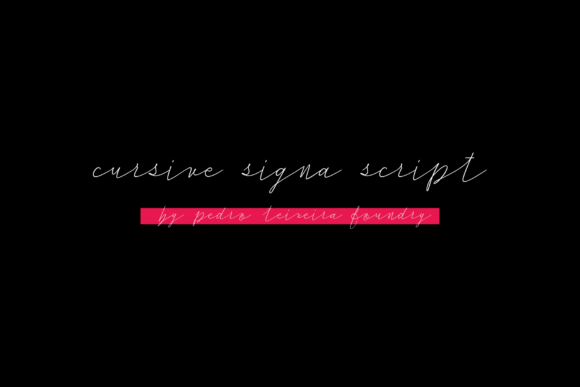 Cursive Signa Script: A Fresh Take on Handwritten Elegance