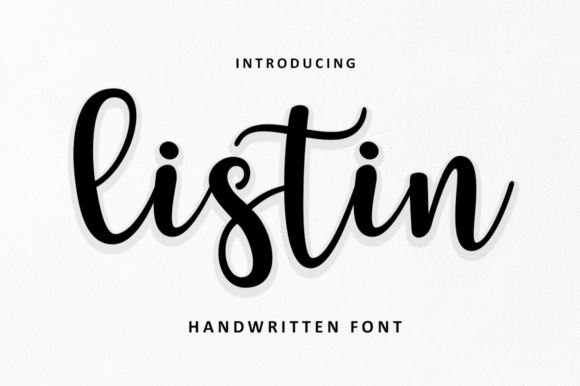 Listin Script: A Versatile Handwritten Font for Modern Design