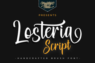 Losteria Script: A Handmade Brush Font for Romantic Projects
