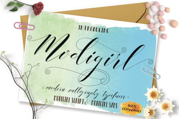Modigirl Script: The 925-Glyph Font for Authentic Design