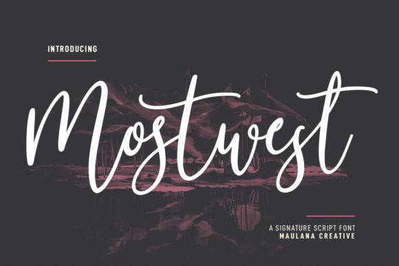Mostwest Script: The Handwritten Touch Your Designs Need