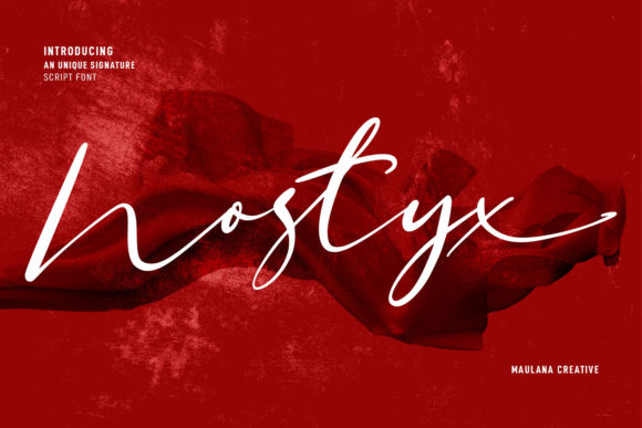 Nostyx Script: A Modern Script Font for Bold, Creative Projects