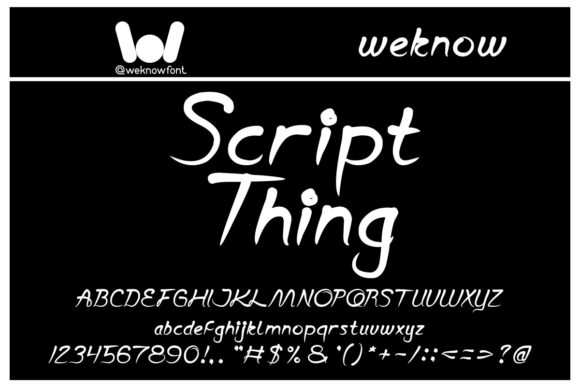 Script Thing: A Handwritten Font with Real Character