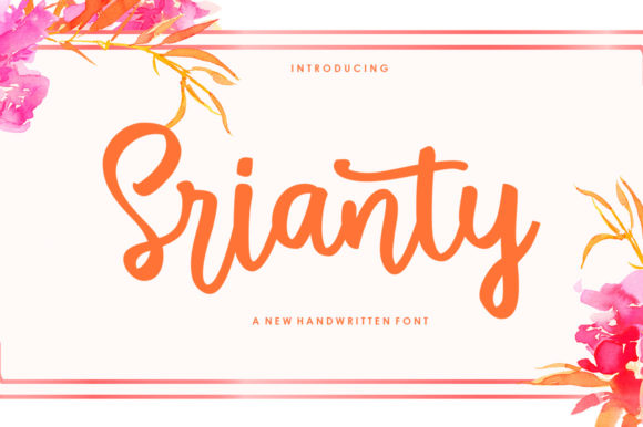 Srianty Script: The Elegant Handwritten Font for Modern Creators