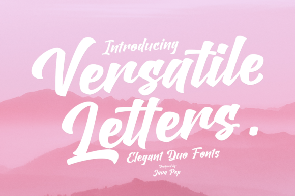 Versatile Letters Duo Script: Crafting Modern Brand Stories